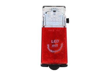 Fahrrad Rücklicht LED mit Standlicht für Schutzblechmontage mit