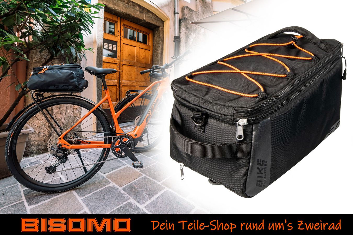 Fahrradtasche Gepcktrger KTM 14L Snap-It 2.0 Adapter, Fahrrad  Gepcktrgertasche Sport Trunk Bag, Racktime, 34 x 19 x 27cm, mit  Schultergurt | Bisomo.de