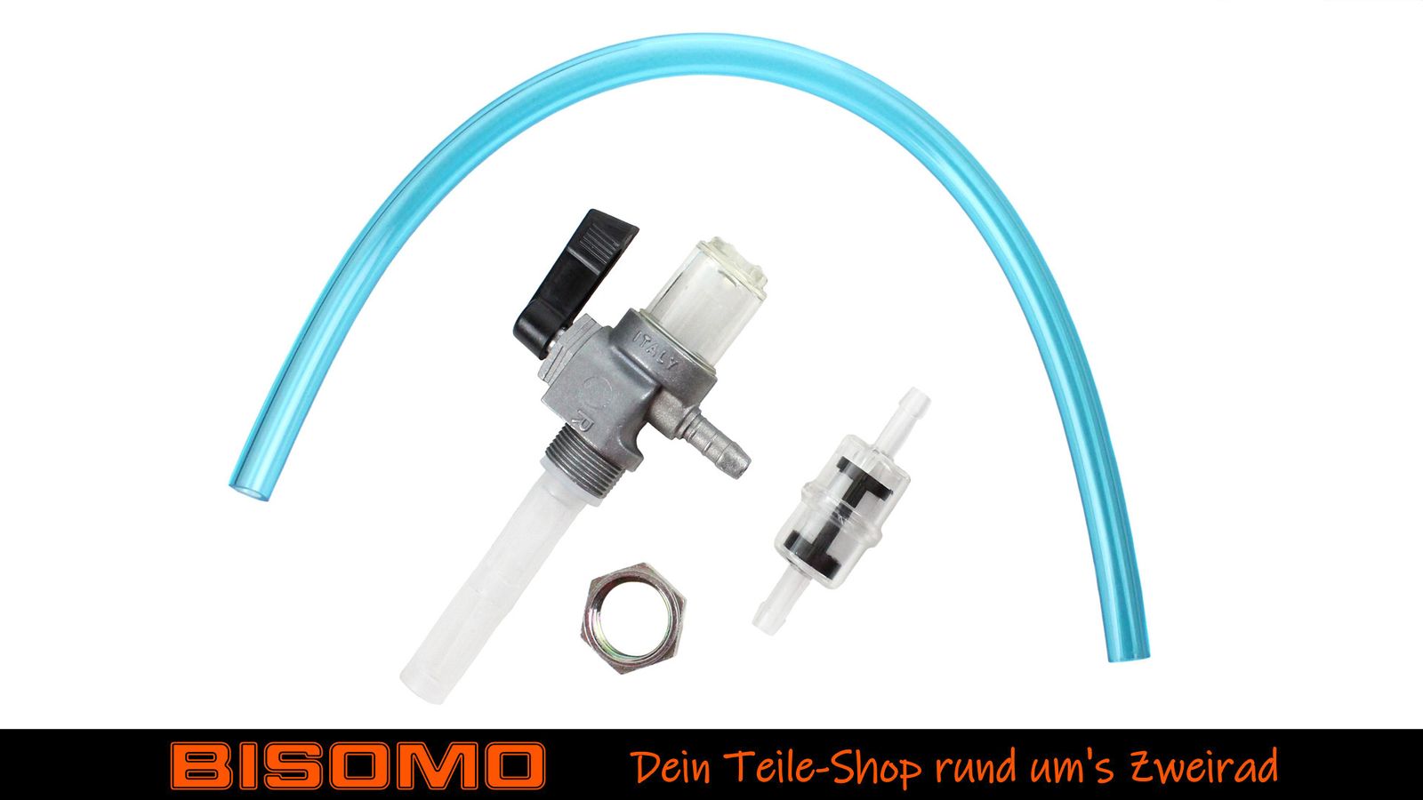 Benzinhahn + Benzinfilter + Benzinschlauch Gelb Für 50ccm Roller