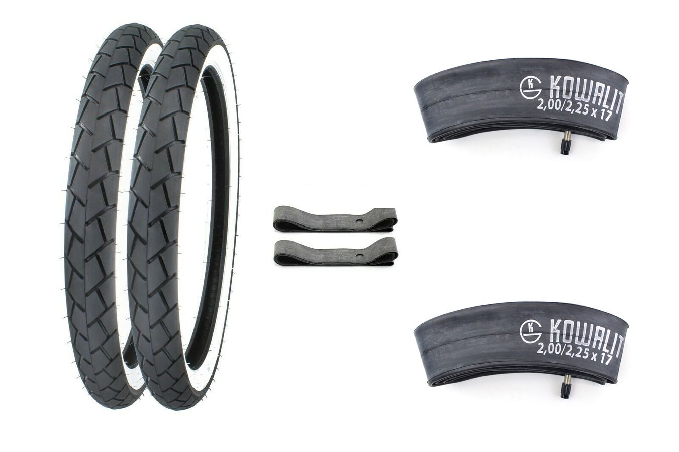 Reifen Kenda 2 3/4 X 17 Zoll Weißwand Touring Für Hercules K 50 MK KX