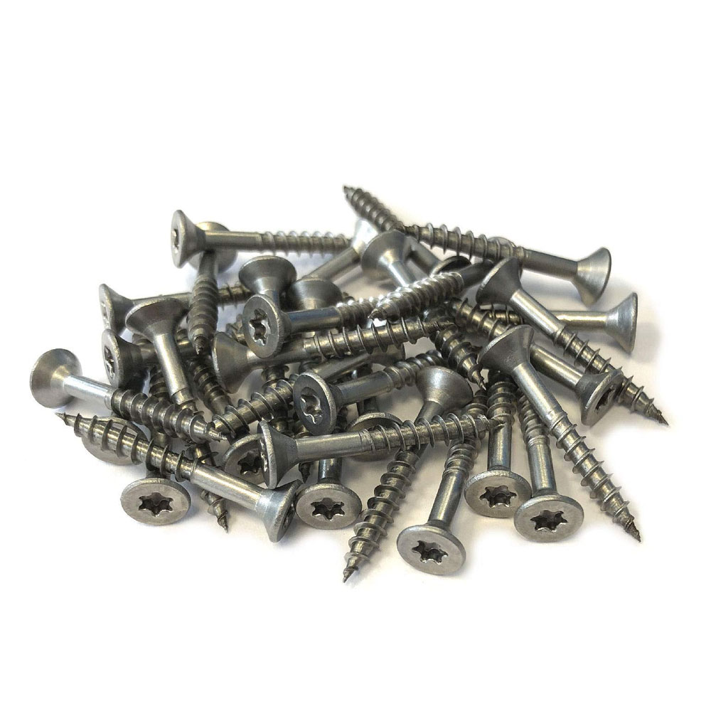 Spanplattenschrauben Edelstahl 5x100 mm - 1000 Stück - Senkkopf A2 - Torx - ETA – Bild 2