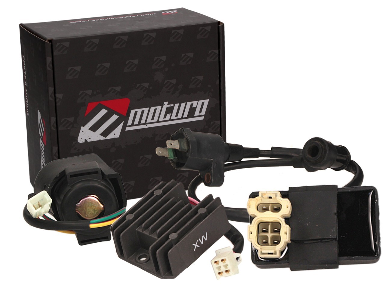 Moturo electronics set CDI regulador de voltaje tipo 3 para GY6 150-250cc ATV Quad