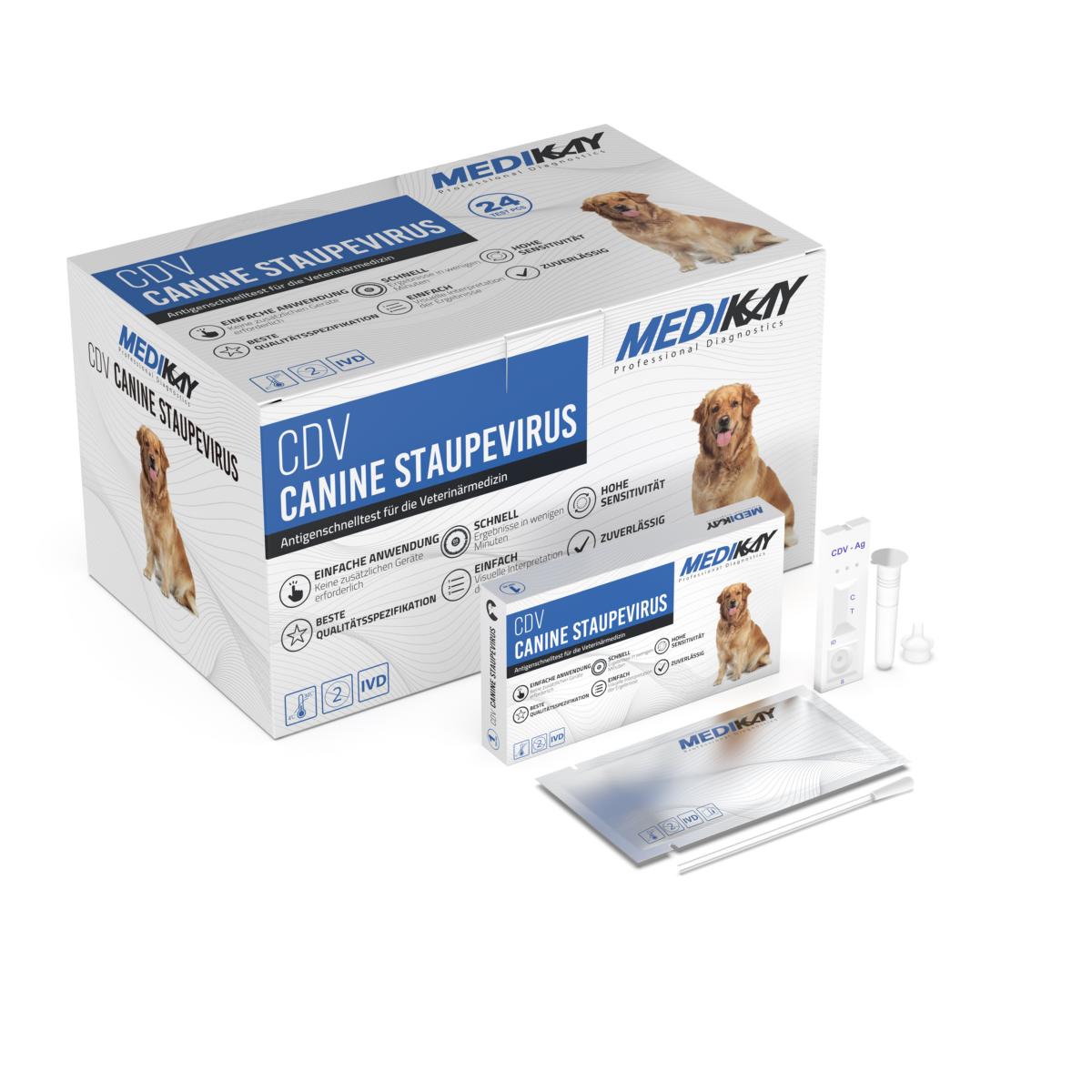     Medikay Antigenschnelltest - CDV - Canine Staupevirus
