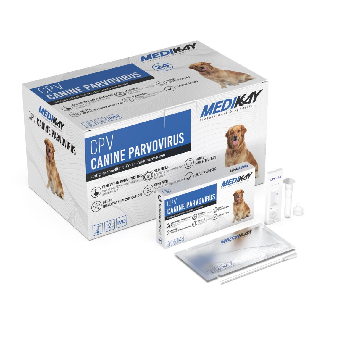     Medikay Antigenschnelltest - CPV - Canine Parvovirus