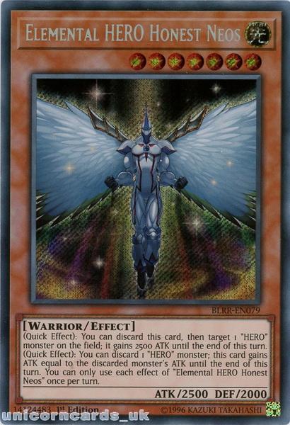 blrren079 elemental hero honest neos secret rare 1st