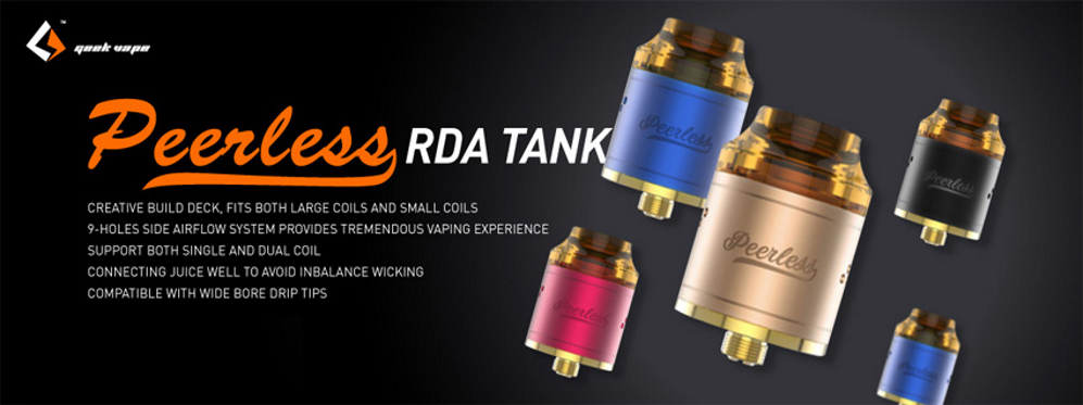     GeekVape Peerless RDTA • 24 mm Durchmesser • 4 ml Tank-Volumen • in 5 Farben
