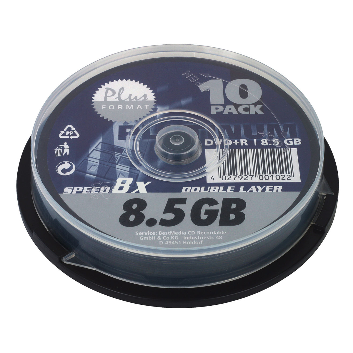 PLATINUM DVD+R Rohlinge 8,5 GB Double Layer 8x Speed 10er Spindel Cakebox eBay PLATINUM DVD+R Rohlinge 8,5 GB Double Layer 8x Speed 10er Spindel Cakebox eBay
