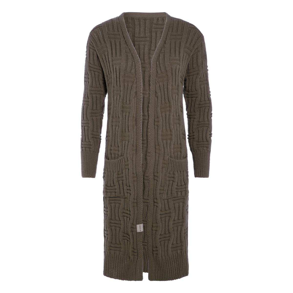 Bobby Lange Strickjacke Cappuccino Mit Taschen von Knit Factory