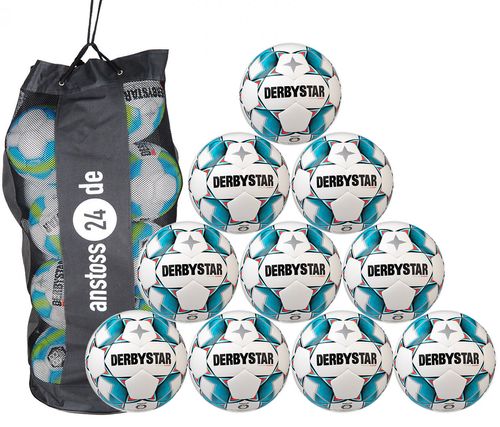 Ballset DERBYSTAR Jugendball - BRILLANT S-LIGHT Dual Bonded inkl. Ballsack