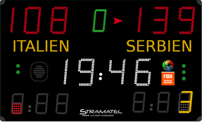 Stramatel Anzeigetafel 452 MB 7100 (Indoor) - 110 m Lesedistanz - FIBA-zertifiziert