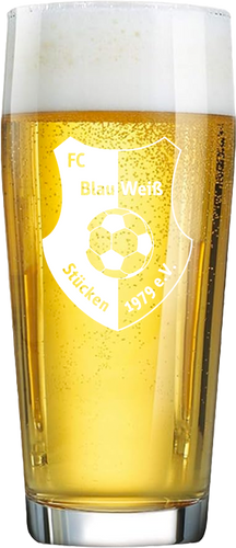 FC Blau-Weiß Stücken Bierglas 0,4 l