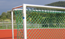 Fußballtor - mobiles Kleinfeldtor mit Herkulesnetz - 3,00 x 2,00 m - vollverschweißt, vandalismussicher