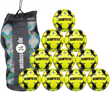 Ballset DERBYSTAR Trainingsball Futsal - BRILLANT TT inkl. Ballsack