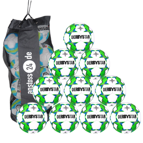 10 x DERBYSTAR Youth Ball - JUNIOR LIGHT incl. ball bag