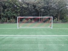 Transportable football goal - non-tilting - fully welded - 7.32 x 2.44 m, incl. goal net