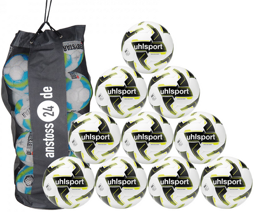 Ballset Uhlsport Trainingsball SOCCER PRO SYNERGY inkl. Ballsack