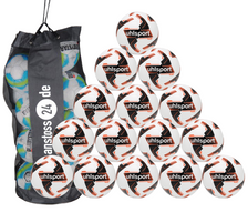 10 x Uhlsport training ball RESIST SYNERGY incl. ball bag