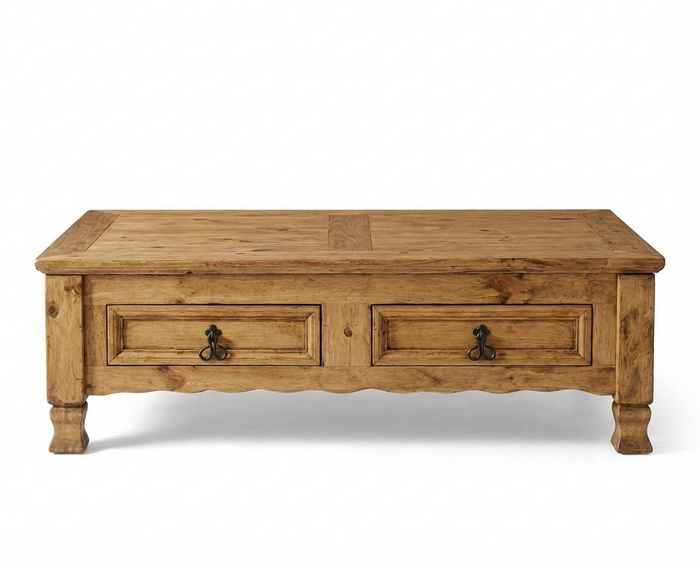 MEXIKO Couchtisch mit 2 Schubladen 120x80 MEXIKO Couchtisch mit 2 Schubladen 120x80