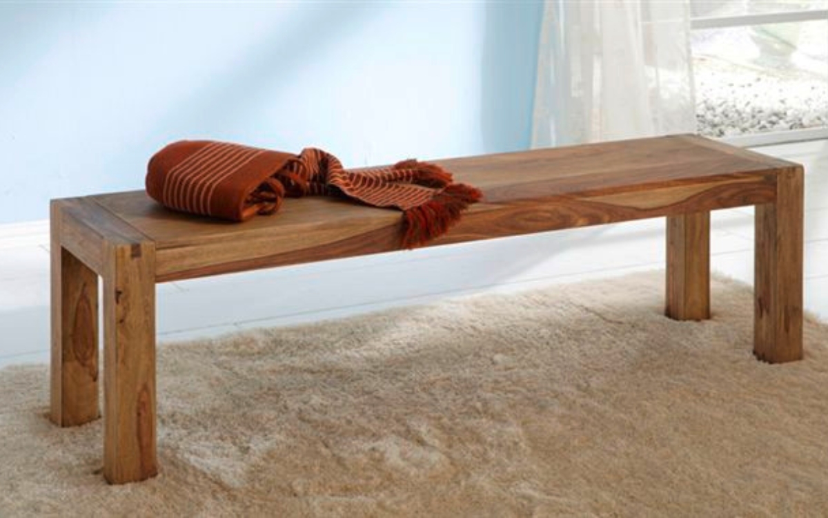 Wolf Möbel YOGA Bank 160x40 / natur / Shisham