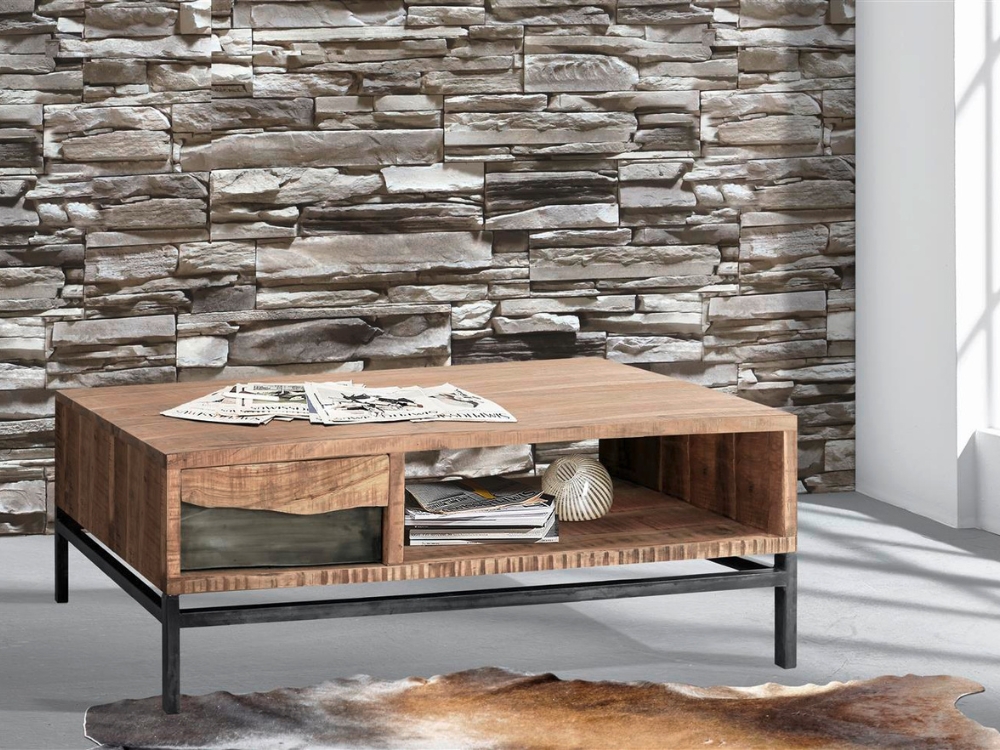 Wolf Möbel LIVE Couchtisch 118x70 beidseitig 1 Schublade