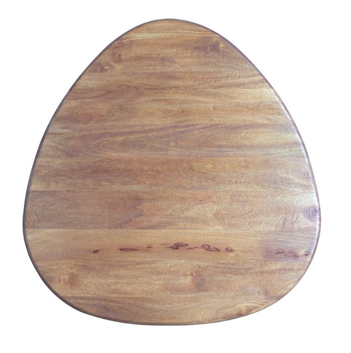 GAUDI Couchtisch Rund 97x92 cm Massivholz Mango – Handgefertigter Wohnzimmertisch mit markanten Rundbeinen GAUDI Couchtisch Rund 97x92 cm Massivholz Mango – Handgefertigter Wohnzimmertisch mit markanten Rundbeinen