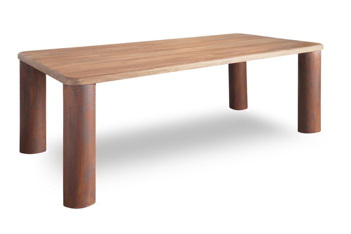 GAUDI Esstisch 200x100 cm Massivholz Mango – Handgefertigter Design-Esstisch mit markanten Rundbeinen GAUDI Esstisch 200x100 cm Massivholz Mango – Handgefertigter Design-Esstisch mit markanten Rundbeinen