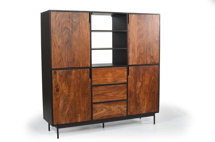 BOSTON Highboard mit 4 Türen / 3 Schubl. / 3 Ablagen BOSTON Highboard mit 4 Türen / 3 Schubl. / 3 Ablagen
