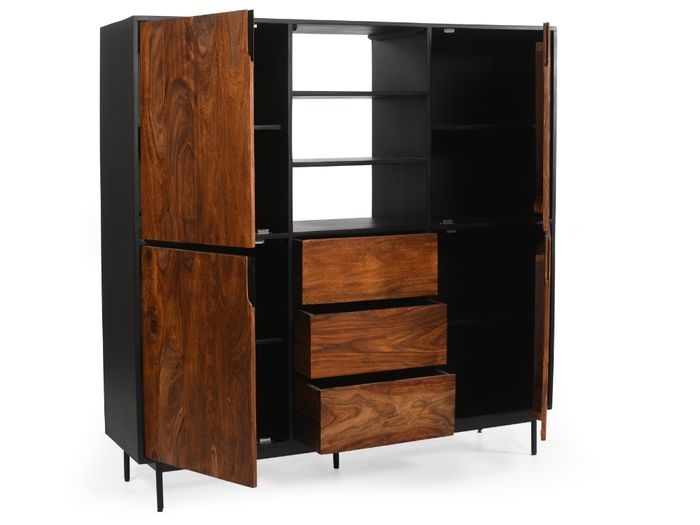 BOSTON Highboard mit 4 Türen / 3 Schubl. / 3 Ablagen BOSTON Highboard mit 4 Türen / 3 Schubl. / 3 Ablagen