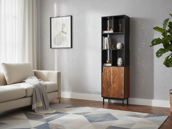 BOSTON Regal mit 1 Tür / 5 Ablagen BOSTON Regal mit 1 Tür / 5 Ablagen