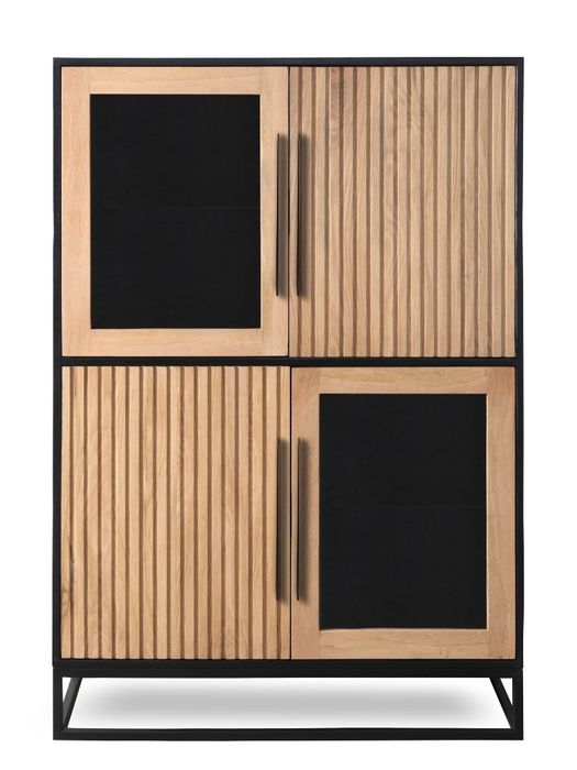 NAMIBIA Highboard mit 2 Glas- / 2 Holztüren NAMIBIA Highboard mit 2 Glas- / 2 Holztüren