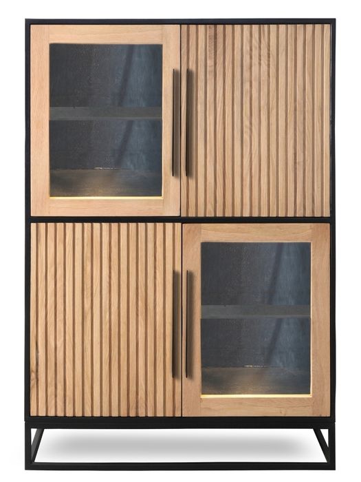 NAMIBIA Highboard mit 2 Glas- / 2 Holztüren NAMIBIA Highboard mit 2 Glas- / 2 Holztüren