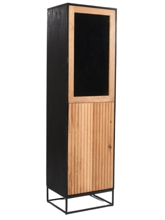 NAMIBIA Vitrine mit 1 Glas-/ 1 Holztür NAMIBIA Vitrine mit 1 Glas-/ 1 Holztür