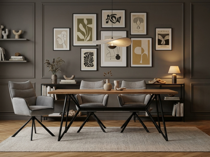 Hudson Baumkantentisch "live edge", 175x90 cm, Eisengestell schwarz Hudson Baumkantentisch "live edge", 175x90 cm, Eisengestell schwarz