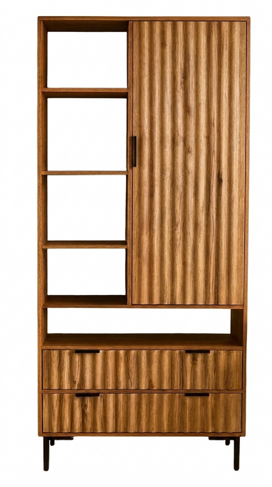 CURVE Regal mit 2 Schubladen / 1 Tür / 5 Ablagen CURVE Regal mit 2 Schubladen / 1 Tür / 5 Ablagen