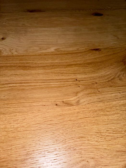 Esstisch Massivholz Eiche 160 x 80 cm – Handgefertigter Esstisch mit 3,5 cm starker Tischplatte Esstisch Massivholz Eiche 160 x 80 cm – Handgefertigter Esstisch mit 3,5 cm starker Tischplatte