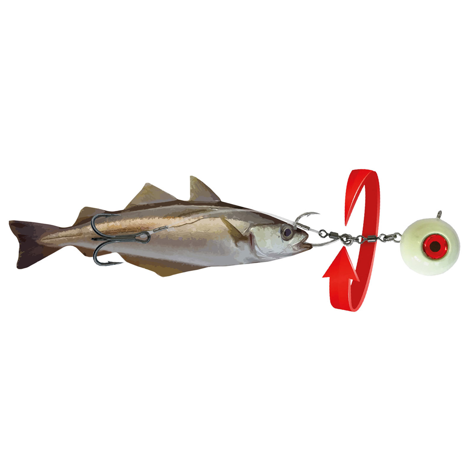 Spro Heilbutt Rig angeln Norwegen Jigkopf Salty Beast Halibut 360