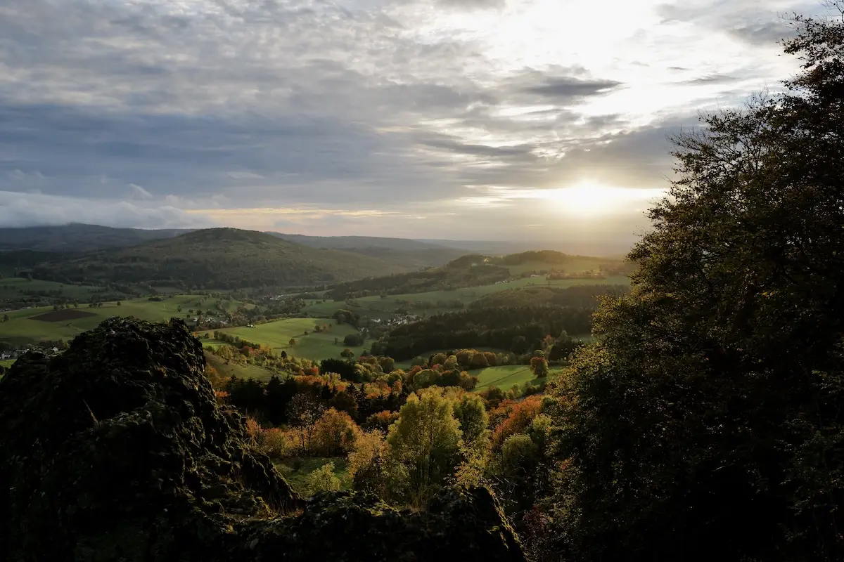 Die Rhön vom Fuße des Pferdskopf