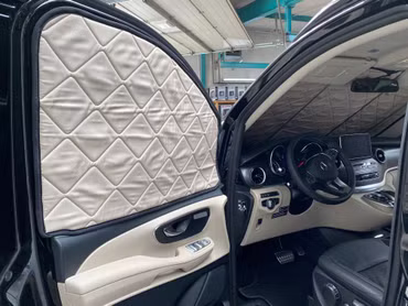Cab insulation - magnetic thermal mat for Mercedes-Benz Marco Polo, Horizon, Activity (W447) & Mercedes-Benz V-Class / Vito from 2014 onwards (Beige) | Black