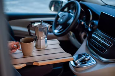 Cutting board, storage board, worktop, tray for camping in ship's floor look for Mercedes-Benz Marco Polo (W447) from 2014 onwards