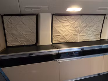 Living area insulation set - thermal mat for Mercedes-Benz Marco Polo with kitchen (W447) from 2014 model year incl. installation material (Gray) | Black