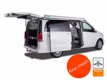 Magnet Fliegengitter / Moskitonetz für Mercedes-Benz V Klasse, Vito,  Marco Polo, Horizon, Activity ab BJ2014 (W447) Schiebetüre(n) Beifahrer | fine-mesh