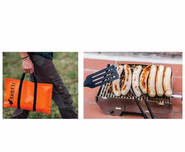 SKOTTI Grill stainless steel gas barbecue incl. gas hose with regulator & free bag