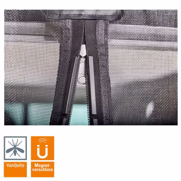 Magnetic fly screen with magnetic zip for Mercedes-Benz V Class, Vito, Marco Polo, Horizon, Activity from BJ2014 (W447) sliding door(s) Passenger | standard