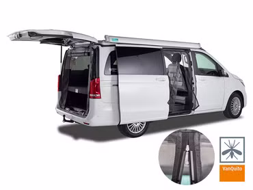 Magnetic fly screen with magnetic zip for Mercedes-Benz V Class, Vito, Marco Polo, Horizon, Activity from BJ2014 (W447) sliding door(s) Passenger | standard