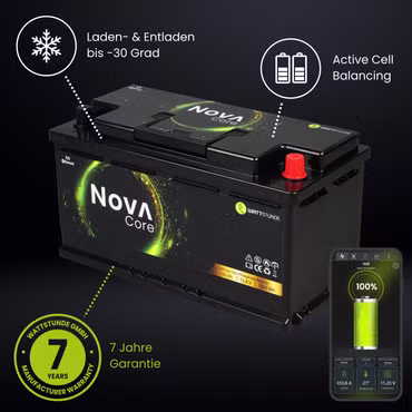 150Ah Lithium LiFePO4 battery for Mercedes-Benz Marco Polo W447 (2014 - today) & W639 (2004 - 2014) | WATTSTUNDE® NOVA Core 150Ah