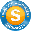 ShopVote seal in blue