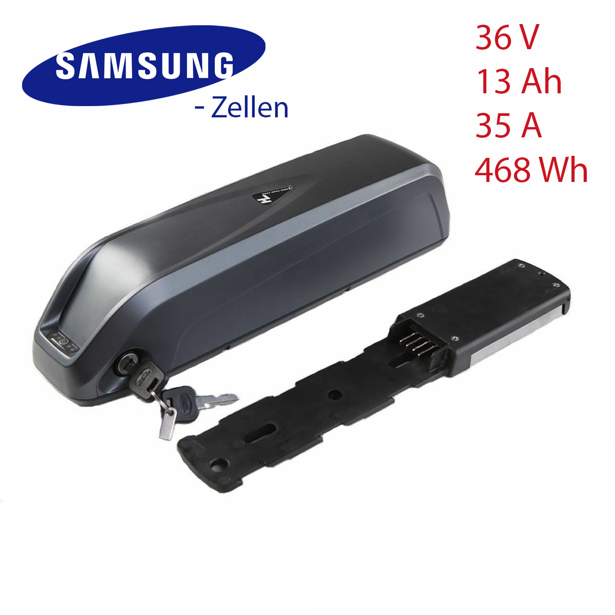 Batterie Vélo Électrique 48V 18AH Lithium-Ion - Pour Moteurs 250W à 1500W, Compatible Hailong, Avec BMS Et Chargeur