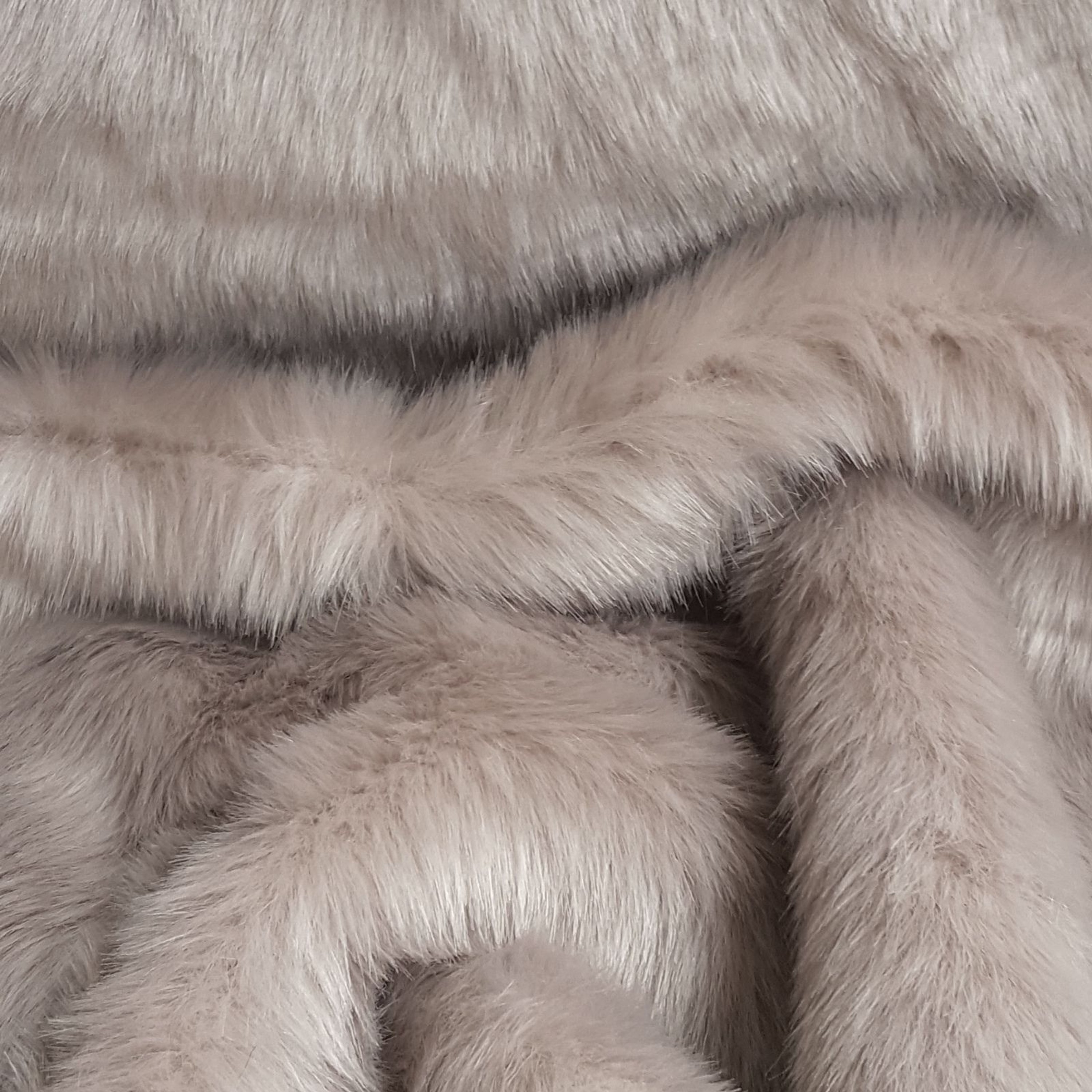 NIANTONG Kunstfell Stoff Weinrot - Langhaar Pelzimitat 1,7x0,5m | Für Cosplay & DIY