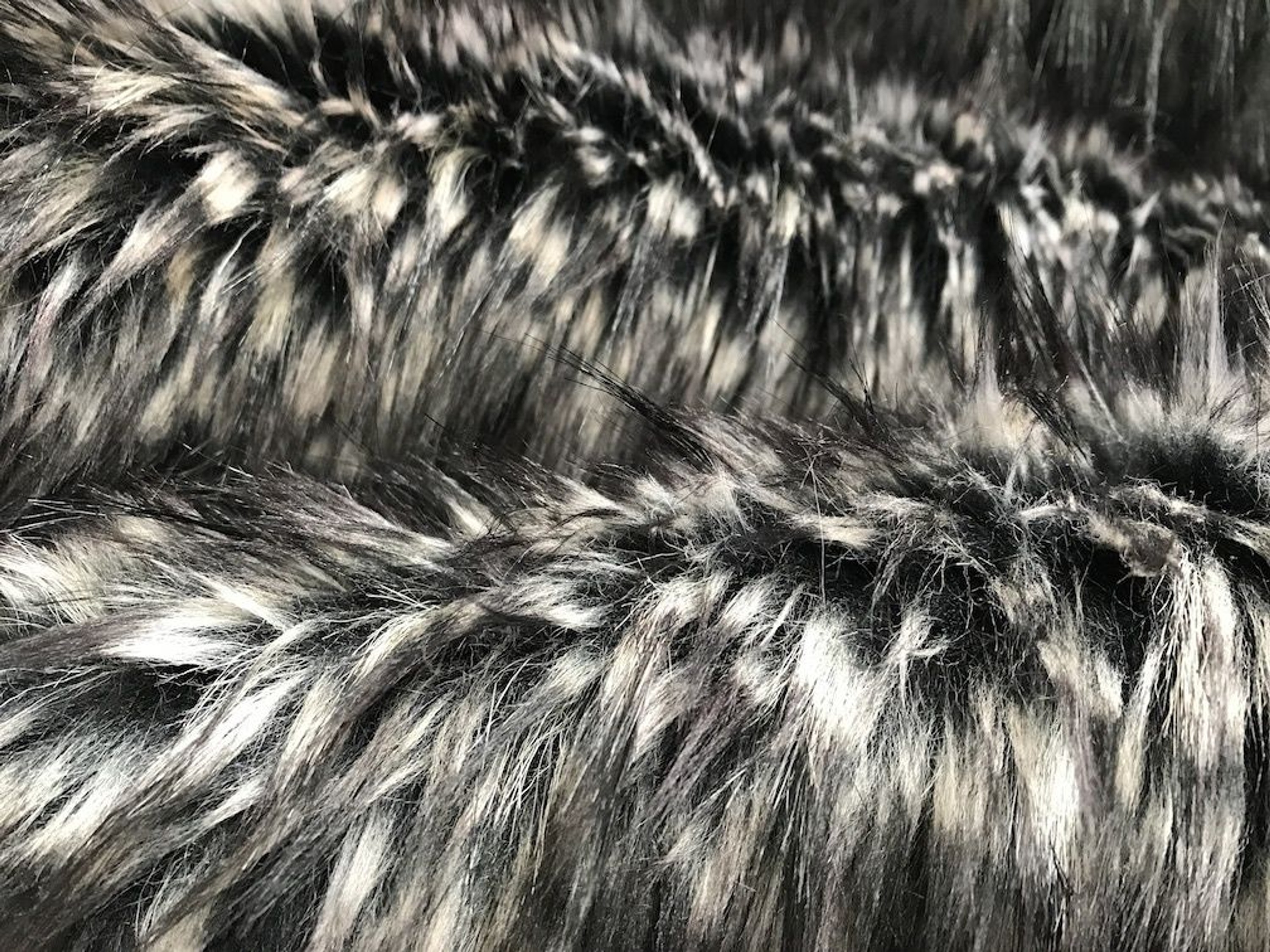 fellimitat langhaar meterware