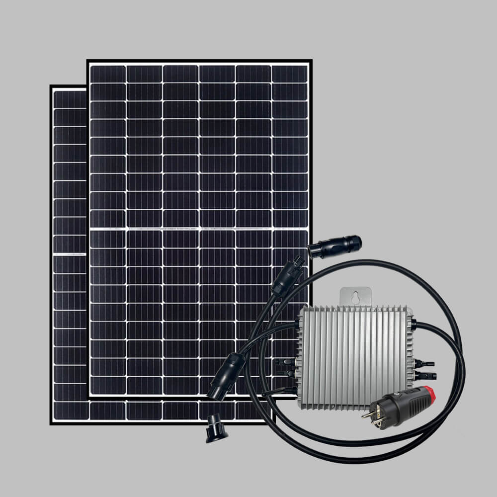 FraRon Balkonkraftwerk als Set, 810Wp Solar mit Deye Modulwechselrichter